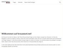 Tablet Screenshot of kreuzwort.net